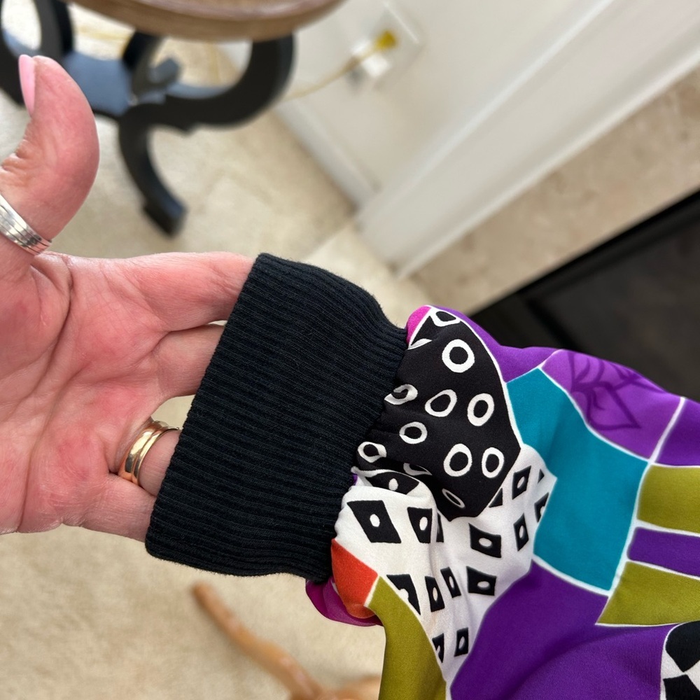 Notations Multicolor Retro Patchwork Oversized Bo… - image 4